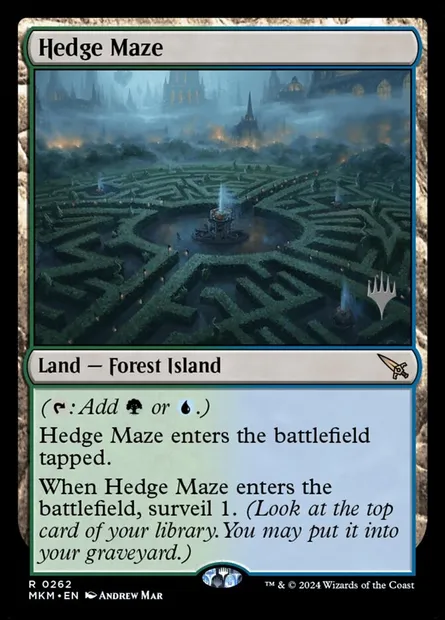 Hedge Maze, Magic card PMKM 262p — Murders at Karlov Manor Promos set