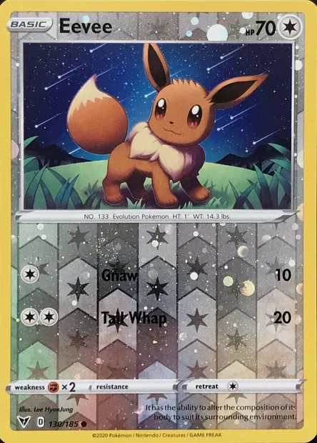 Évoli, carte Pokémon TDX 130-2 — extension Theme Deck & Blisters Exclusives