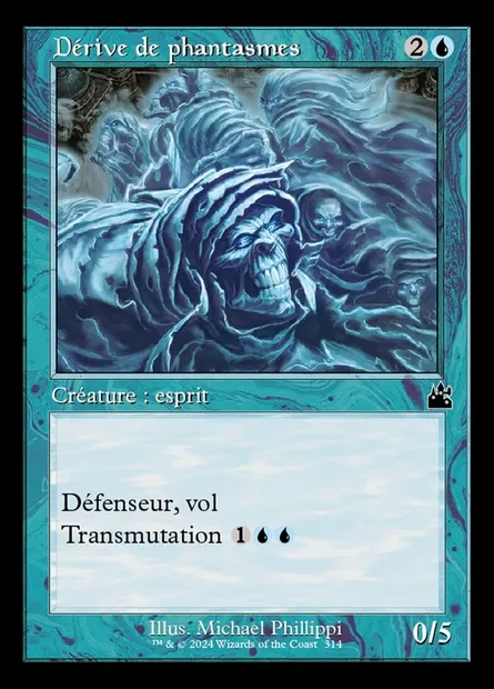 Dérive de phantasmes, carte Magic RVR 314 — extension Ravnica Remastered