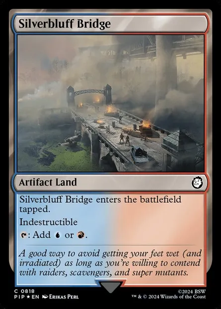 Silverbluff Bridge, Magic card PIP 818 — Fallout set