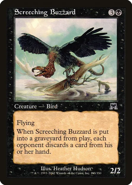 Screeching Buzzard, Magic card ONS 165 — Onslaught set