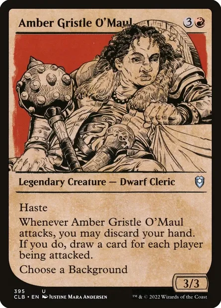 Amber Gristle O'Maul, Magic card CLB 395 — Commander Legends: Battle for Baldur's Gate set
