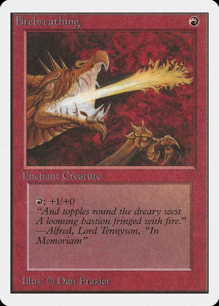 Firebreathing, Magic card 2ED 151 — Unlimited Edition set