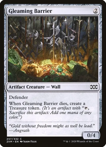 Gleaming Barrier, Magic card 2XM 257 — Double Masters set