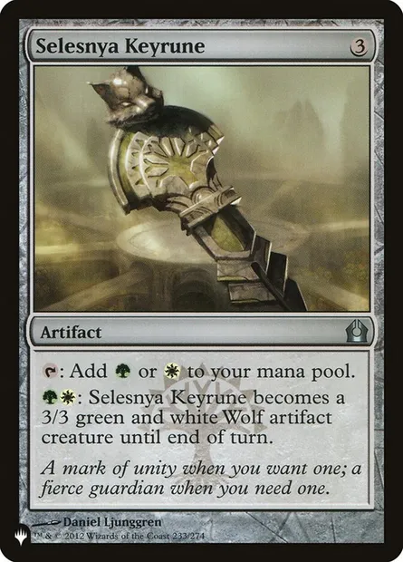 Runeclé de Selesnya, carte Magic PLST RTR-233 — extension The List