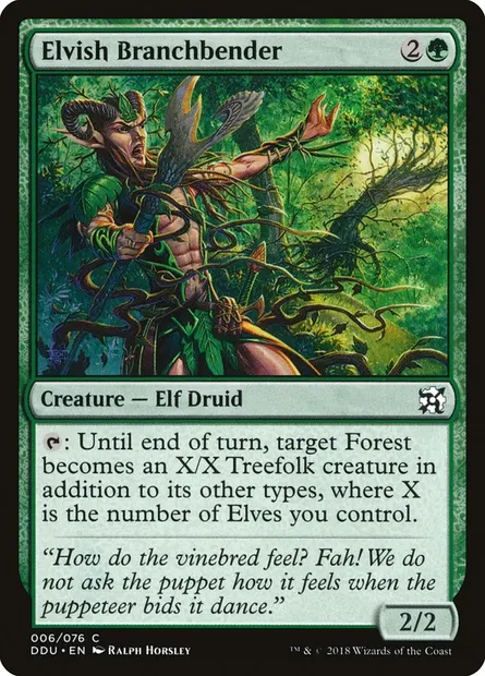 Elvish Branchbender, Magic card DDU 6 — Duel Decks: Elves vs. Inventors set