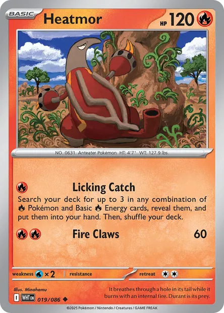 Heatmor, Pokémon card WHT 019 — White Flare set
