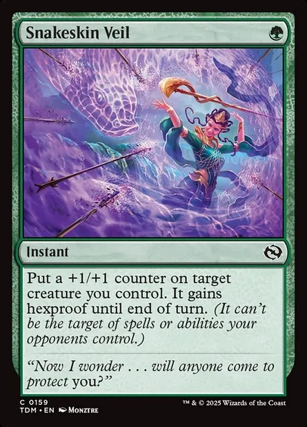 Snakeskin Veil, Magic card TDM 159 — Tarkir: Dragonstorm set