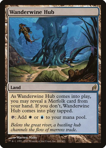 Wanderwine Hub, Magic card LRW 280 — Lorwyn set