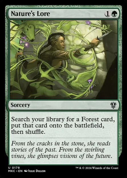 Nature's Lore, Magic card MKC 178 — Murders at Karlov Manor Commander set