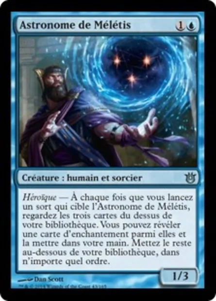 Astronome de Mélétis, carte Magic BNG 43 — extension Créations divines