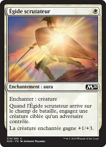 Égide scrutateur, carte Magic M20 18 — extension Core Set 2020