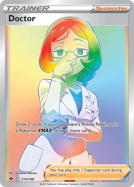 Doctor, Pokémon card CRE 214 — Chilling Reign set