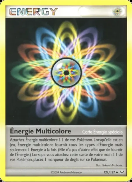 Énergie Multicolore, carte Pokémon PL 121 — extension Platine