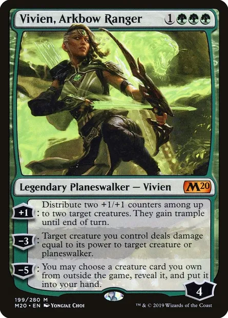Vivien, Arkbow Ranger, Magic card M20 199 — Core Set 2020 set