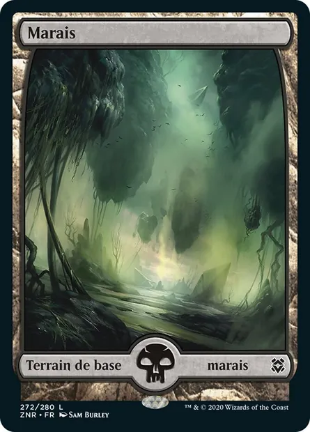 Marais, carte Magic ZNR 272 — extension Renaissance de Zendikar