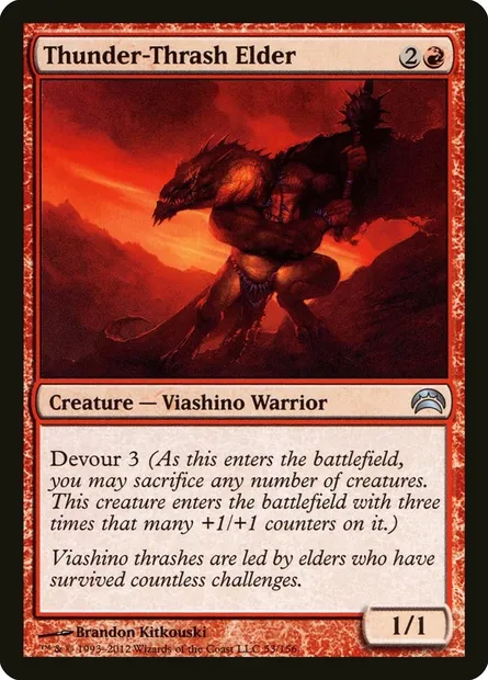 Thunder-Thrash Elder, Magic card PC2 53 — Planechase 2012 set