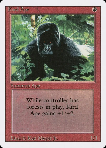 Kird Ape, Magic card 3ED 161 — Revised Edition set
