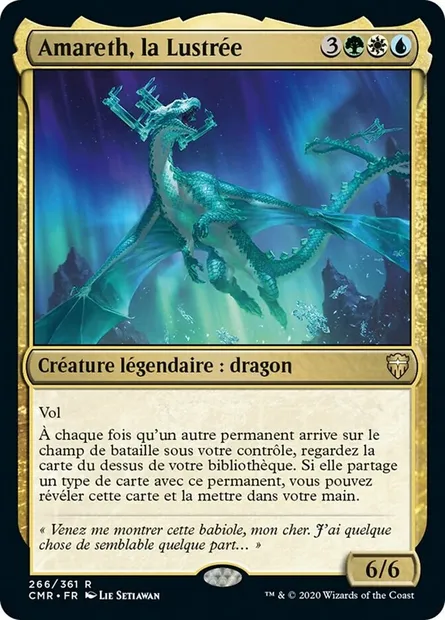 Amareth, la Lustrée, carte Magic CMR 266 — extension Commander Legends