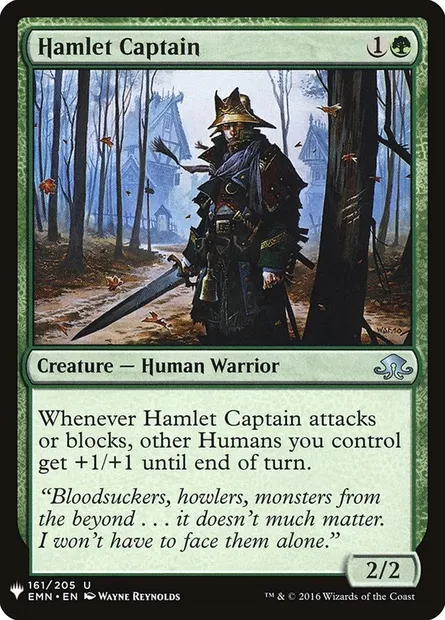 Hamlet Captain, Magic card PLST EMN-161 — The List set