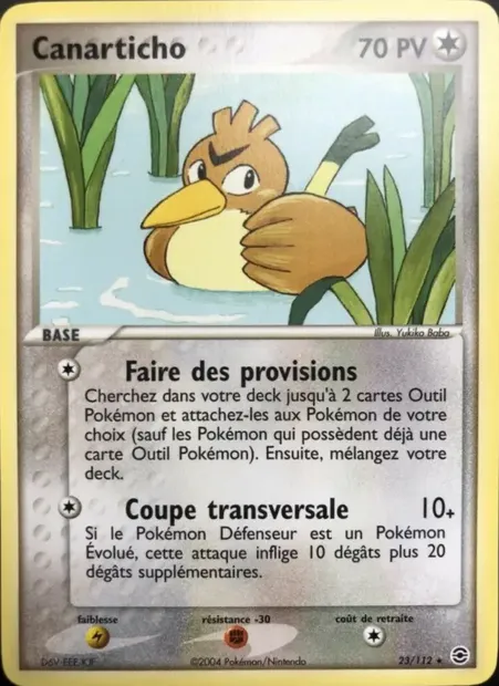 Canarticho, carte Pokémon RG 23 — extension EX Rouge Feu & Vert Feuille