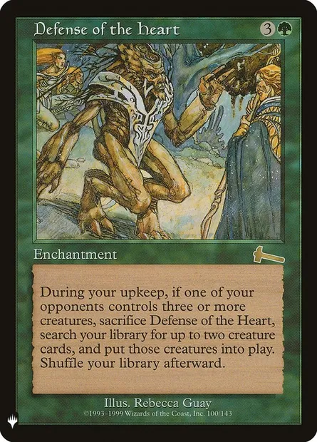 Défense du cOEur de la forêt, carte Magic PLST ULG-100 — extension The List