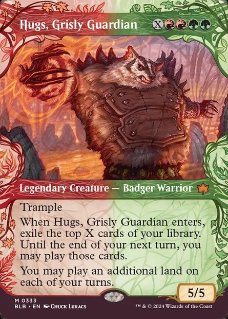 Hugs, Grisly Guardian, Magic card BLB 333 — Bloomburrow set