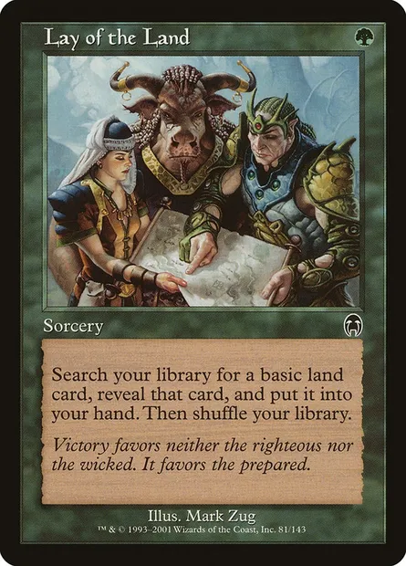 Disposition du terrain, carte Magic APC 81 — extension Apocalypse