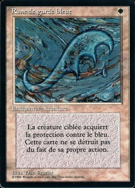 Blue Ward, Magic card FBB 7 — Foreign Black Border set