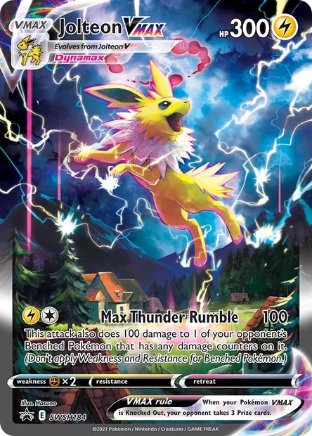 Jolteon VMAX, Pokémon card SWSH 184 — SWSH Black Star Promos set