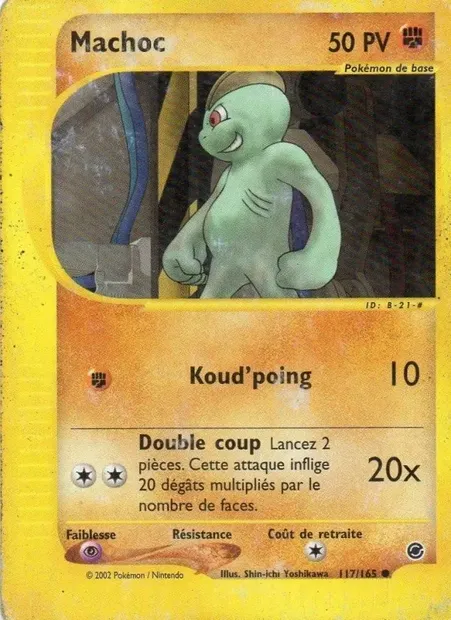 Machoc, carte Pokémon EX 117 — extension Expedition