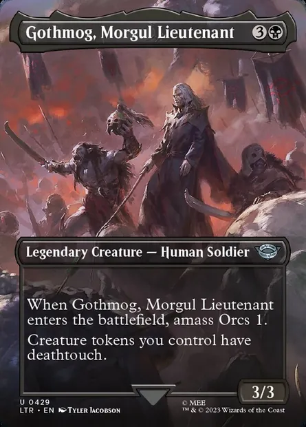 Gothmog, Morgul Lieutenant, Magic card LTR 429 — The Lord of the Rings: Tales of Middle-earth set