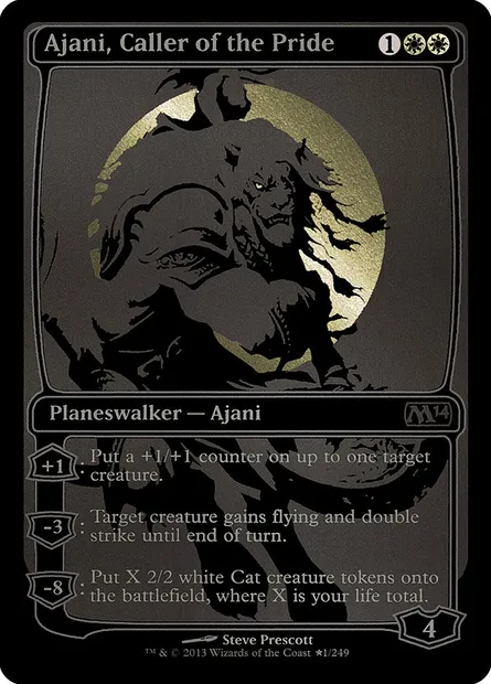 Ajani, Caller of the Pride, Magic card PSDC 1★ — San Diego Comic-Con 2013 set