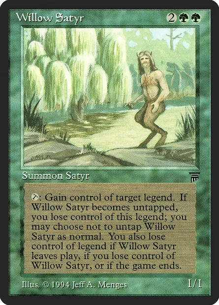 Willow Satyr, carte Magic LEG 212 — extension Legends
