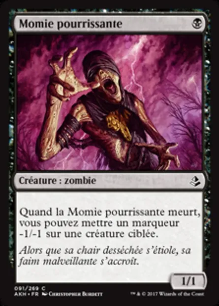 Momie pourrissante, carte Magic AKH 91 — extension Amonkhet