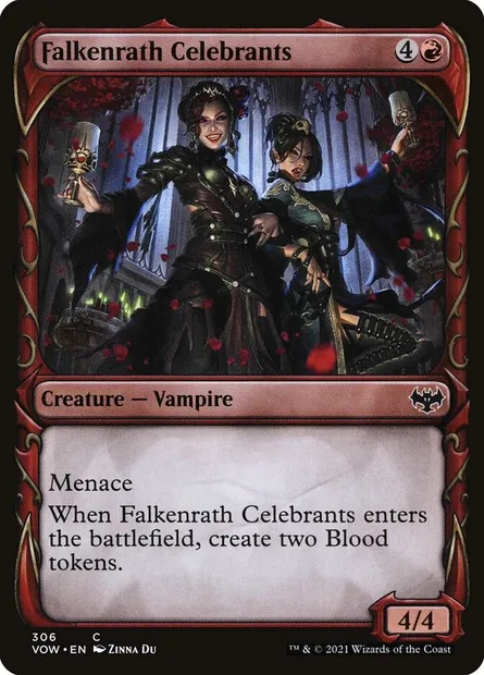 Falkenrath Celebrants, Magic card VOW 306 — Innistrad: Crimson Vow set