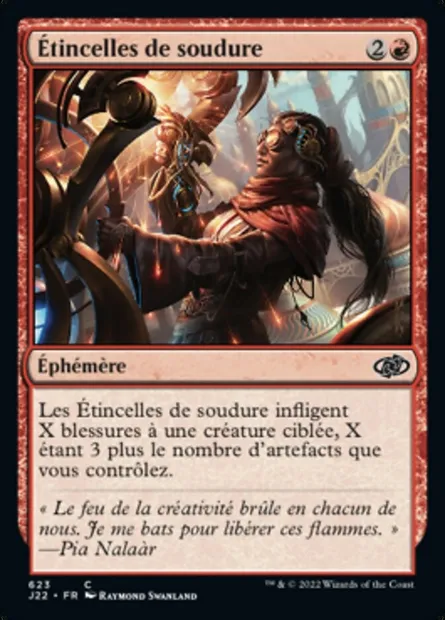 Étincelles de soudure, carte Magic J22 623 — extension Jumpstart 2022