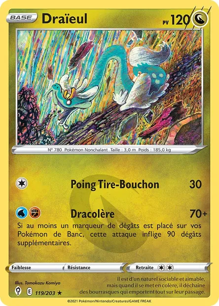 Draïeul, carte Pokémon EVS 119 — extension Évolution Céleste
