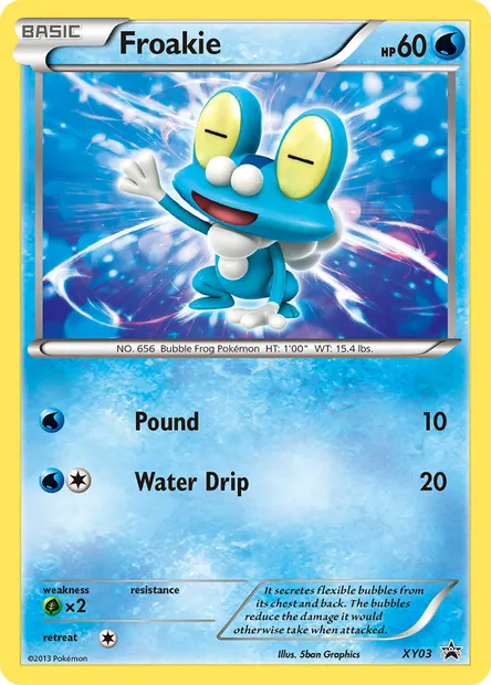 Froakie, Pokémon card XY 03 — XY Black Star Promos set