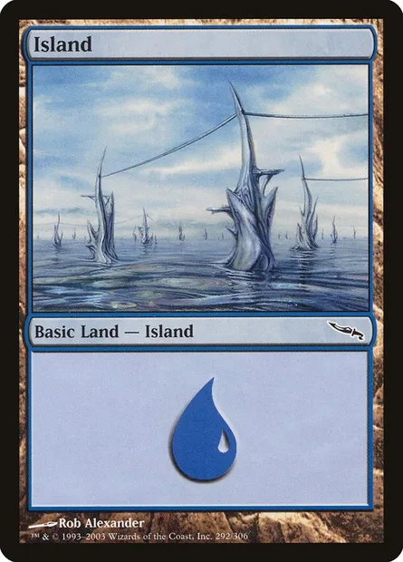Île, carte Magic MRD 292 — extension Mirrodin