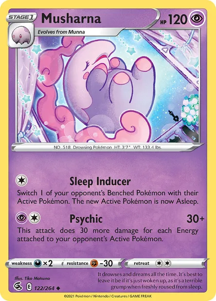 Musharna, Pokémon card FST 122 — Fusion Strike set