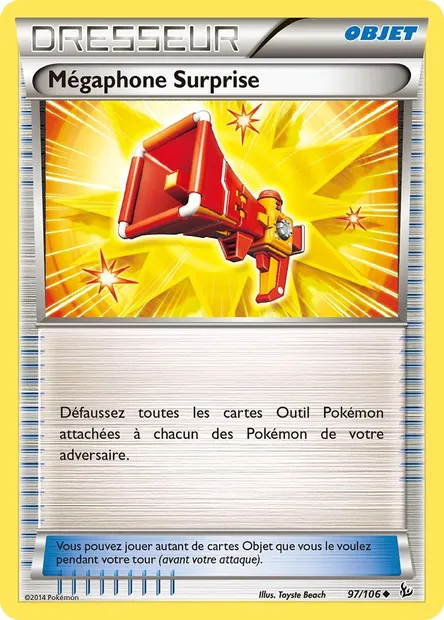 Mégaphone Surprise, carte Pokémon FLF 97 — extension Étincelles