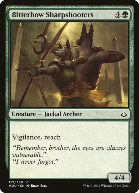 Bitterbow Sharpshooters, Magic card HOU 112 — Hour of Devastation set