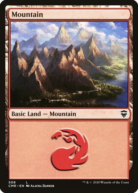 Mountain, Magic card CMR 508 — Commander Legends set
