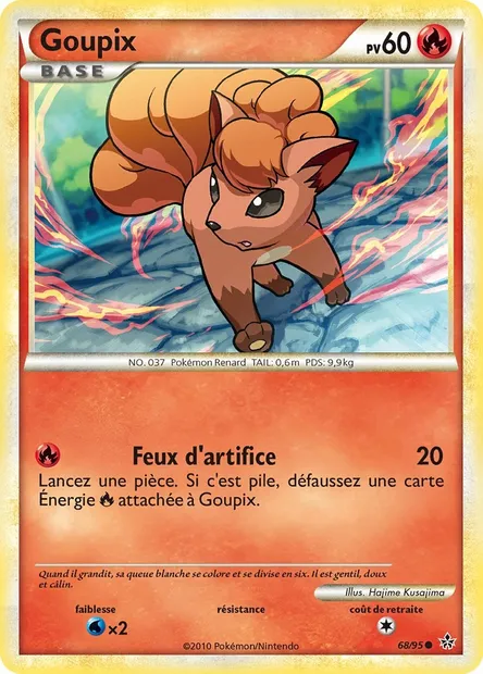 Goupix, carte Pokémon UL 68 — extension Déchaînement