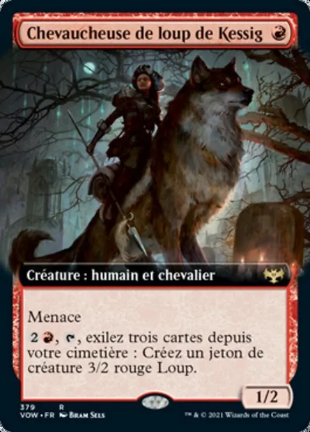 Chevaucheuse de loup de Kessig, carte Magic VOW 379 — extension Innistrad : noce écarlate