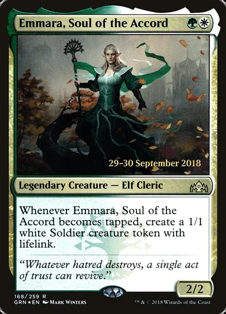 Emmara, Soul of the Accord, Magic card PGRN 168s — Guilds of Ravnica Promos set