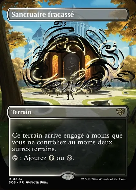 Sanctuaire fracassé, carte Magic SOS 303 — extension Secrets of Strixhaven