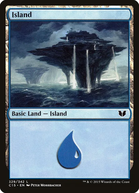 Island, Magic card C15 329 — Commander 2015 set