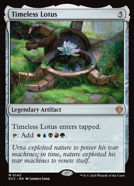 Timeless Lotus, Magic card ECC 143 — Lorwyn Eclipsed Commander set